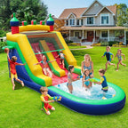 Commercial Inflatable Water Slide for Adults Kids, 100% PVC Inflatable Castle Big Water Slide with 950W Blower, Splash Pool, Large Waterslide Bounce House for Backyard Party, Outdoor Park, 21×9×12ft