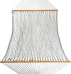 Original Pawleys Island Deluxe Green Oatmeal Heirloom DuraCord Rope Hammock – 13 ft. x 65 in, 2-Person, 450 lb Capacity, Oak Spreader Bar, Zinc-Plated Hardware, Handcrafted in The USA