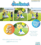 PoolCandy Inflatable Rainbow - Five Foot Tall Giant Sun Shower Sprinkler - Summer Fun All Ages.