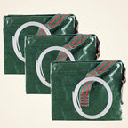 Gardzen 3-Pack 72 Gallon Yard Waste Bags, Reusable Heavy Duty Collapsible Garden Leaf Bags with Plastic Ring, Stand-Up Yard Waste Bin for Leaves, Lawn Debris & Grass Clippings, PE Material