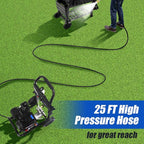 Gas Pressure Washer, 3500 PSI and 2.3 GPM High Pressure Cleaning Machine with 4 Quick Connect Nozzles & Foam Cannon, Portable Pressure Washer for Cars, Fences, Driveways, Patios, Home Cleaning