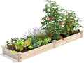Greenes Fence Original Pine Raised Garden Bed, 2' x 8' x 7" - Made in USA with American Pine