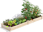 Greenes Fence Original Pine Raised Garden Bed, 2' x 8' x 7" - Made in USA with American Pine