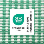 TOWN & COUNTRY TERRA Alara Textured Geo Stripe Handcrafted Indoor Outdoor Decorative Pillow, 100% Recycled Materials, UV Fade Resistant, Water Repellent, Green/Ivory, 20"x20"