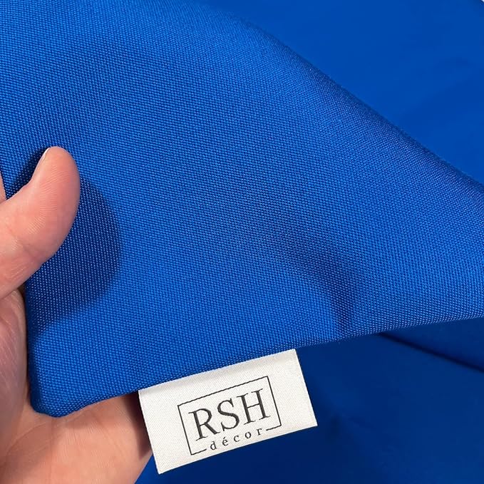 RSH DECOR: Sunbrella Pillow Covers Set of 2 | Covers Only - 20" x 12" | Outdoor Lumbar Pillow Covers Crafted with Sunbrella Performance Fabric | Canvas Pacific Blue