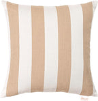 Austin Horn Classics Sunbrella Maxim Heather Beige - Cabana Stripe, Zippered & Reversible 18-inch x 18-inch Pillow Cover ONLY (Set of 2) Indoor/Outdoor Easy Clean Fill Sold Seperately