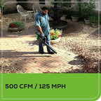 Greenworks 80V 21” Brushless (Push) Cordless Electric Lawn Mower + (500 CFM) Axial Leaf Blower (75+ Compatible Tools), (2) 2.0Ah Batteries and 30 Minute Rapid Charger