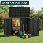 NUNU LAB Outdoor Storage Cabinet 36 Cu.Ft Garden Storage Shed Waterproof Lockable for Garden Hoses, Generator, and Lawn Mower