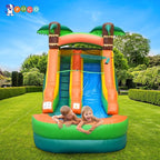 Pogo Bounce House Inflatable Water Slide for Kids & Toddlers with Inflatable Pool, Backyard, Park Commercial Use, Outdoor Water Play, Includes Blower Stakes, Splash Pool & Storage Bag, 21' x 9' - 12'
