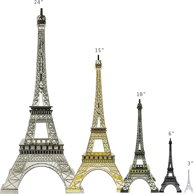 allgala 24" Eiffel Tower Statue Decor Alloy Metal, Bronze