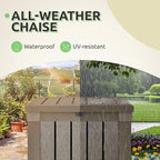 GOOBED Outdoor Storage Box, Weather-Resistant Resin Deck Box, 51-Gallon Storage Container for Patio Cushions, Pool Accessories, Garden Tools, Lockable, Easy Maintenance, Taupe