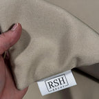 RSH DECOR: Sunbrella Pillow Covers Set of 2 | Covers Only - 20" x 12" | Outdoor Lumbar Pillow Covers Crafted with Sunbrella Performance Fabric | Canvas Taupe
