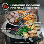 Breeo Smokeless Fire Pit (X Series 24, Corten Steel) | 27.5 inch Smokeless Firepit for Outside | 62 Pounds | Ideal for Families Compatible with Wide Range of Breeo Accessories