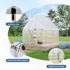 GAOMON 6x11 FT Outdoor Greenhouse with Roof Vent, Heavy Duty Aluminum Polycarbonate Greenhouses, Easy Assembly, Lockable Door, Large Walk-in Greenhouse for Patio, Backyard, Garden