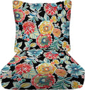 RSH DECOR: Deep Seating Cushion with Pillow Back | 23” x 26” Seat | All-Weather Spun Fabric | Water and Fade-Resistant | Outdoor Chair Cushion Set for Patio Furniture | Colsen Noir