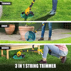 Cordless Weed Eater and Leaf Blower Combo Compatible with Dewalt 20V Max Battery(Battery Not Included), 12 Inch Weed Trimmer/String Trimmer with Auto-Feed, Lightweight 20V Leaf Blower Cordless
