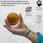 Amazing Gemstone Mariyam Jasper Crystal Ball with Stand - 2" Inches Crystal Sphere Meditation Balls for Witchcraft and Decorative Balls
