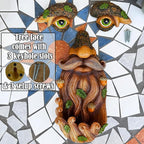 Mood Lab Tree Face Decor - Outdoor Bird Feeder with Acorns - Old Man Tree Face Garden Hugger Decoration