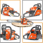 NEO-TEC 20 Inch Chainsaw, 62CC Power Chain Saws Gas Powered 2 Stroke Handed Petrol Gasoline Chain Saw for Cutting Wood Outdoor Garden