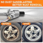 RIDGE WASHER Pressure Washer Sandblasting Kit, Dustless-Wet Sand Blaster for Pressure Washers, 5000 PSI, 8.0 GPM, 1/4 Inch Quick Connect