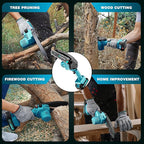 Mini Chainsaw Cordless,6 Inch Portable Electric Chain Saw, Automatic Oiler, Battery Powered Small Handheld Saw, Security Lock Trees Branches Trimming,Wood Cutting, 2 Batteries 3 Chains 2025