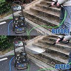 TOOLCY Gas Powered Pressure Washer, 3200 PSI and 2.6 Max GPM, Reinforced Pump, 35FT Extended Power Hose, Kink-Less Swivel Gun with & 5 Nozzles, for Cars/Fences/Driveways/Homes/Patios