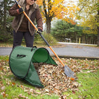2 Pcs Foldable Pop Up Leaf Collector, Miniature Leaves Pickup and Loader Bag, Lawn Portable Leaf Bags for Cleaning Up Garden Weeds Branches Waste Trash