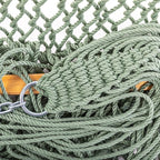 Original Pawleys Island Large Meadow DuraCord Rope Hammock – 13 ft. x 55 in., 2-Person, 450 lb Capacity, Oak Spreader Bar, Zinc-Plated Hardware, Handcrafted in The USA