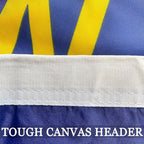 North Carolina State Flag 3x5 Double Sided- 3Ply 240D 4 Rows Stitched- North Carolina Republic Flag- UV Fade Resistant With Canvas Header & 2 Brass Grommets- Double Sided North Canrolina Sates Flags