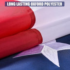 American Flag 6x10 Ft, US Deluxe Embroidered Heavy Duty Premium Polyester Durable Outside Flags with Brass Grommets