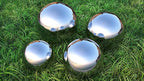 Lulu Decor, Size 18 Silver Stainless Steel Gazing Mirror Ball, Smooth Reflective Shiny Garden Decoration Globe