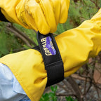 GORILLA EASY CONNECT Gardening Gloves Lightweight Tough Heavy Duty Long Sleeve Leather Pruning Gloves with Adjustable Strap