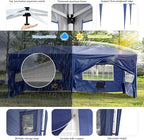Sundale Outdoor Pop up Canopy with Sidewalls, 10x20 Commercial Foldable Heavy Duty Patio Tent, Waterproof UPF 50+ Tent with Roller Bag for Event, Party, Wedding, Navy
