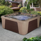 Palm Beach Outdoor Hot Tub, 6-7 Person 30-Jet, 82-Port Bench Spa with Ice Bucket by Aqualife by Strong Spas