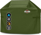 Grill Cover by Grillman, Green, 64 Inch, BBQ Outdoor Grill Covers, Charcoal & Gas Grills, Waterproof, Rip-Proof, Weather-Resistant, Anti-UV, Barbecue Cover for Weber, Genesis, Charbroil, Nexgrill, etc
