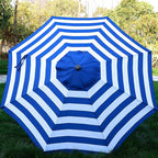 Blissun 9' Outdoor Patio Umbrella, Outdoor Table Umbrella, Yard Umbrella, Market Umbrella with 8 Sturdy Ribs, Push Button Tilt and Crank