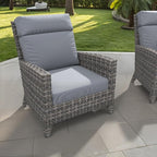 Covers & All Olefin Rectangle High Back Chair Cushion, 420 Denier Supportive Foam Seat and Poly Fill Back Outdoor High Back Chair Cushion, Water and Mold Resistant for Patio High Back Chair Cushions