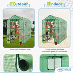 Machrus Ogrow Greenhouse Kit, Multiple Sizes - Green House, Small Greenhouses Outside, Kit Small Greenhouses Outdoors, Mini Greenhouse Outdoor.