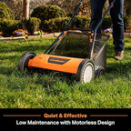 LawnMaster LMRM1801 Push Reel Lawn Mower 18-Inch 5-Blade