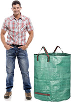 GardenMate 3-Pack 80 Gallons Reusable Garden Waste Bags (H33, D26 inches) - Yard Waste Bags
