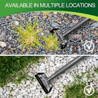 Walensee Hula Hoe Garden Tool, Weed Hoe,Stirrup Hoe with 14 Inch Scuffle Loop, Sharp Durable Metal Hand Grass Scraper,Rake for Indoor & Greenhouse,Gift,U Shaped Soil Cultivator,Mini,Grey