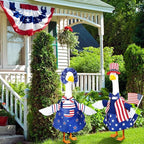 Abbylike Porch Goose Outfits Porch Yard Goose Outfits Clothes Costume Fits Large 23'' Cement for Garden Yard Statue Pathway Decorations