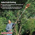 Fruit Picker Pole with Basket Segmented Fruit Picker Pole Tool for Apple Avocado Cherry Lemon Mango Orange Peach Picking(40-160") 12FT