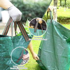 2-Pack 32 Gallons Leaf Bags, Reusable Yard Waste Bags, Heavy Duty Lawn Bags for Garden Leaves and Waste Collection, Lightweight Portable Yard Trash Bag