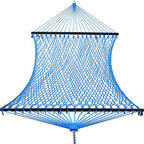 14ft Cotton Rope Hammocks for 2 Person (Blue, Queen)