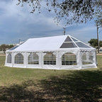 DELTA 40'x21' PVC Marquee Tents for Parties, Large Party Tent, Outdoor Wedding Tent, Heavy Duty Fire Retardard Waterproof Canopy, Carpas para Fiestas,Outdoor Event + 6 Storage Bags