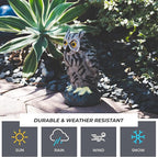 Galashield Owl Decoy to Scare Birds Away | Plastic Owls to Scare Birds Away | Owl Statue for Garden & Outdoors