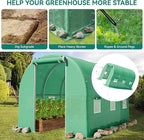 YITAHOME10'x7'x7' Greenhouses Large Walk-in Green House Heavy Duty Tunnel Green Houses Outdoor Portable Plant Gardening Upgraded Galvanized Steel Frame Zipper Doors 5 Crossbars Garden