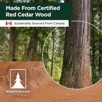 Sauna Accessories Kit - Handmade from Canadian Red Cedar Wood - Core Set (Bucket & Ladle, Thermometer & Hygrometer, Sand Timer, Aromatherapy Cup)