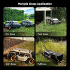 Remote Control Lawn Mower S1 4WD 56V18Ah, Multi-Functions RC Lawn Mower with 1.5-4.3 Inch Cutting Height 21 Inch Real Blade for 75% Slope(37°) with Mowing 1.12 Acres